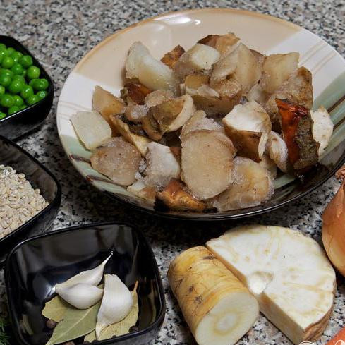 1. Этап. Русский постный суп: Ингредиенты.