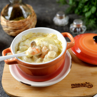 Кокиль из морепродуктов