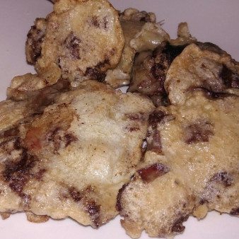 Отбивные из куриной печени в кляре