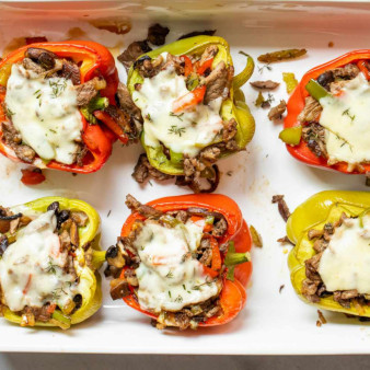 Philly Cheesesteak Stuffed Peppers