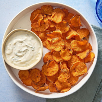Air-Fryer Sweet Potato Chips