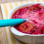 Свекольный суп на курице
