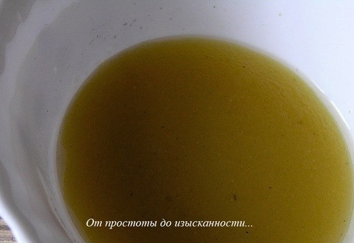 1. Этап. Салат Коралловый жемчуг: Перемешайте.