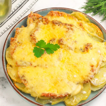 Мясо по-французски в аэрогриле