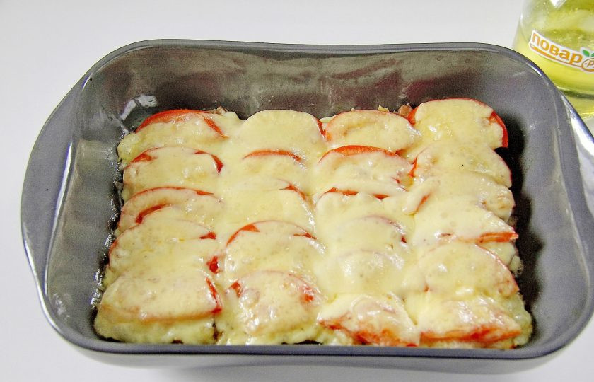 1. Этап. Язык под шубой: Запекайте при температуре 190 градусов около 20 минут. Язык по шубой готов.