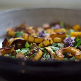 Запеченный сквош с тофу