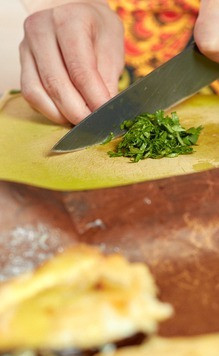 1. Этап. Сливочный баклажан: Запечь в течение 10 минут.