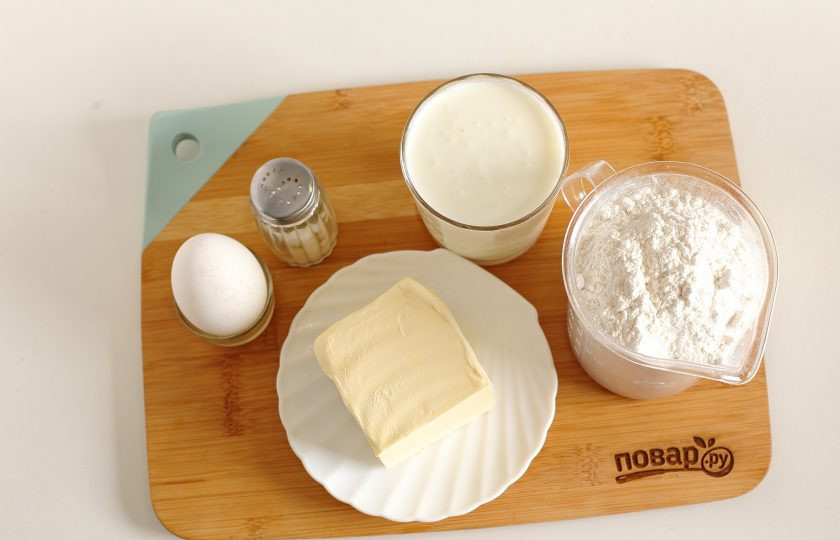 1. Этап. Ложное слоеное тесто: Подготовьте все ингредиенты.