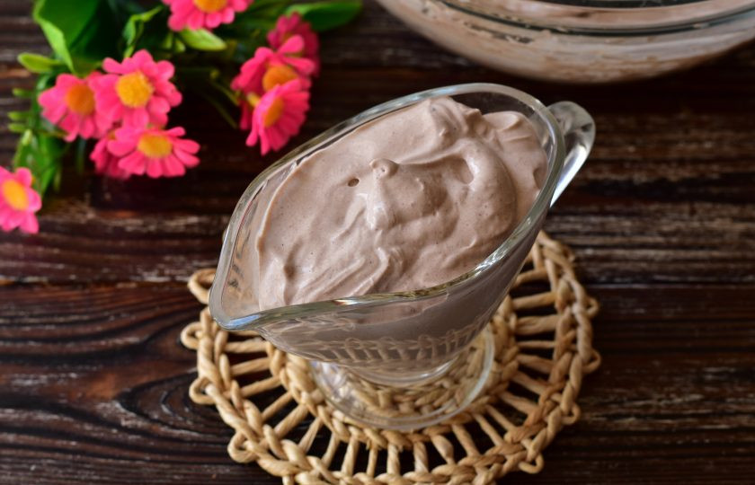 1. Этап. Сметанно-шоколадный крем: Сметанно-шоколадный крем готов!