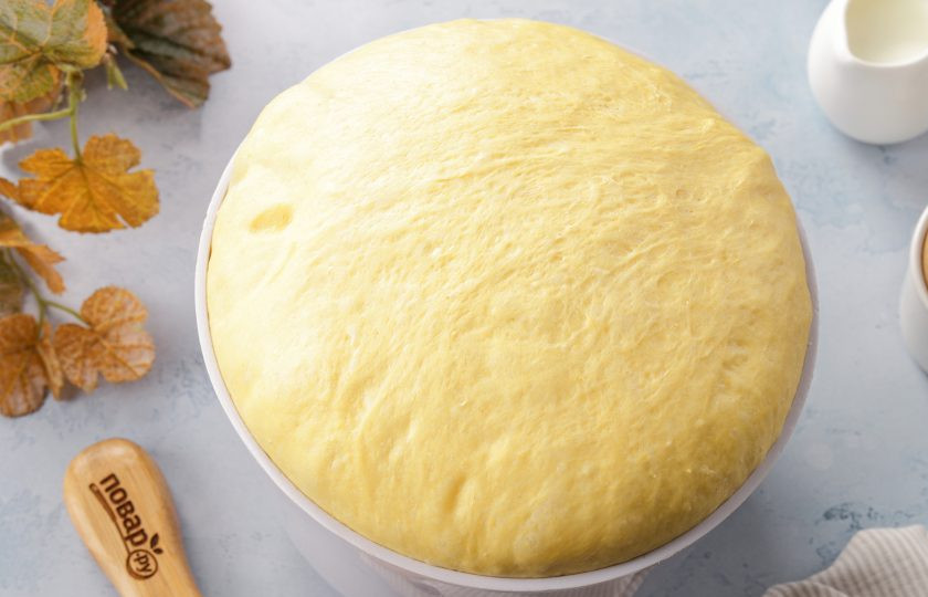 1. Этап. Тыквенные синнабоны: За это время тесто увеличится в размере почти в два раза.