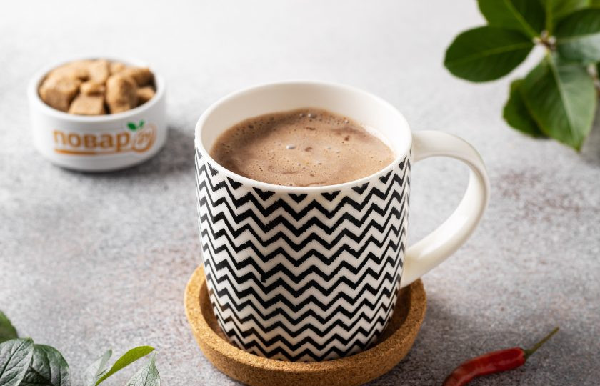 1. Этап. Какао с солью и перцем: Какао с солью и перцем готов!