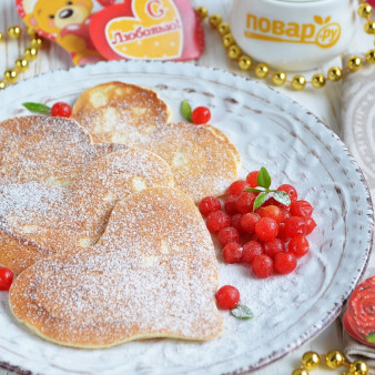 Блины-сердечки