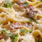 Pepperoni Fettuccine