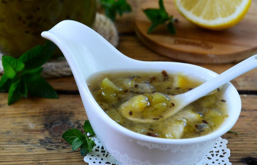 1. Этап. Варенье из крыжовника с лимоном на зиму: Варенье из крыжовника с лимоном на зиму готово. Кушайте с удовольствием!