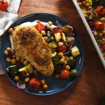 Sheet Pan Chicken & Chickpeas