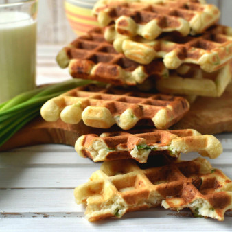Воздушные сырные вафли