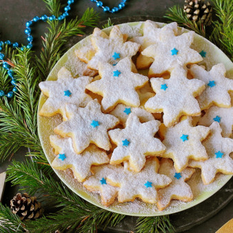 Песочное печенье на Новый год