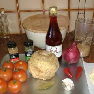 1. Этап. Пикантная выпечка: Изображение всех ингредиентов: