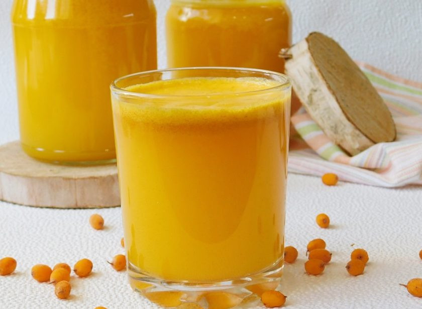 1. Этап. Сок из облепихи на зиму: Вкусный и полезный сок готов! Приятного зимнего угощения!