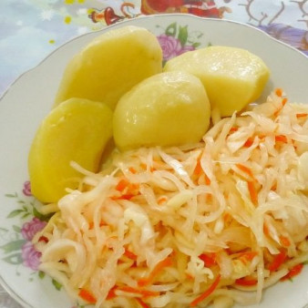 Быстрая квашеная капуста