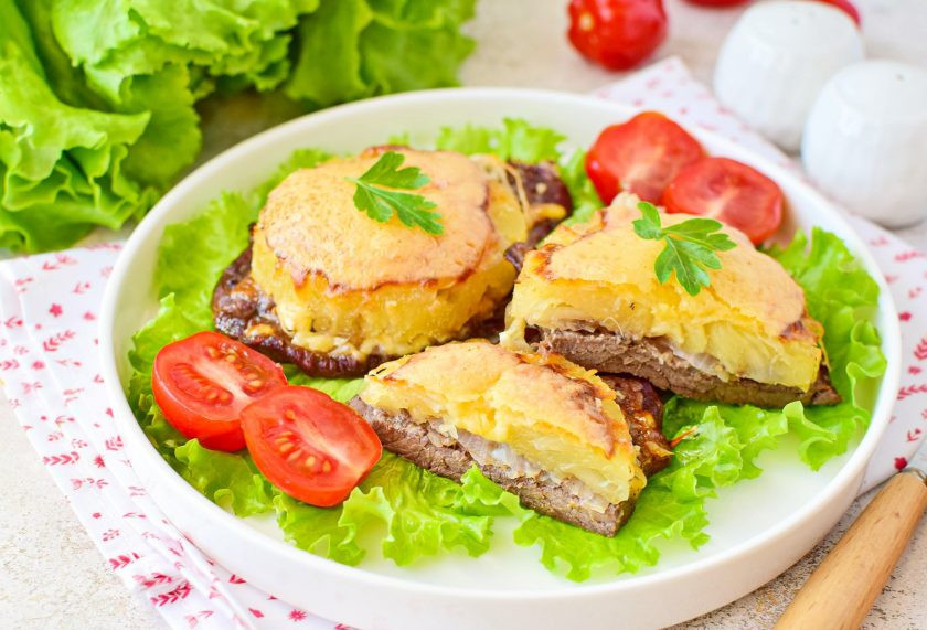 1. Этап. Телятина в духовке с ананасами: Приятного аппетита!