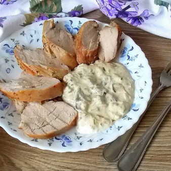 Свиная вырезка по-французски