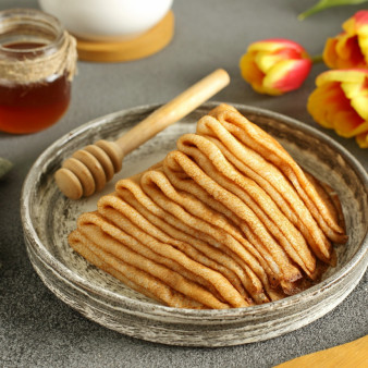 Заварные блины на йогурте