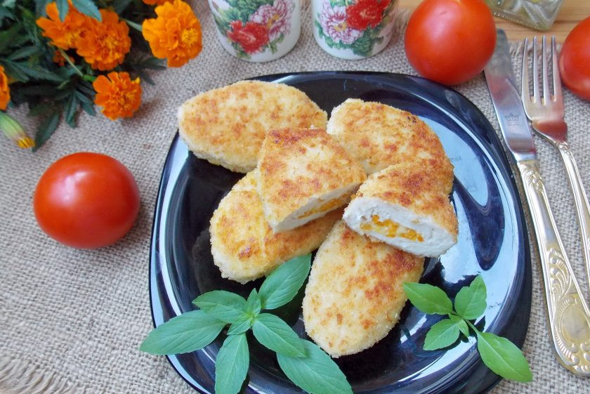 1. Этап. Куриные зразы с морковью и сыром: Зразы готовы!