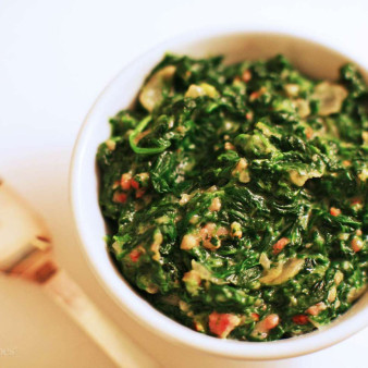 Creamed Spinach with Bacon