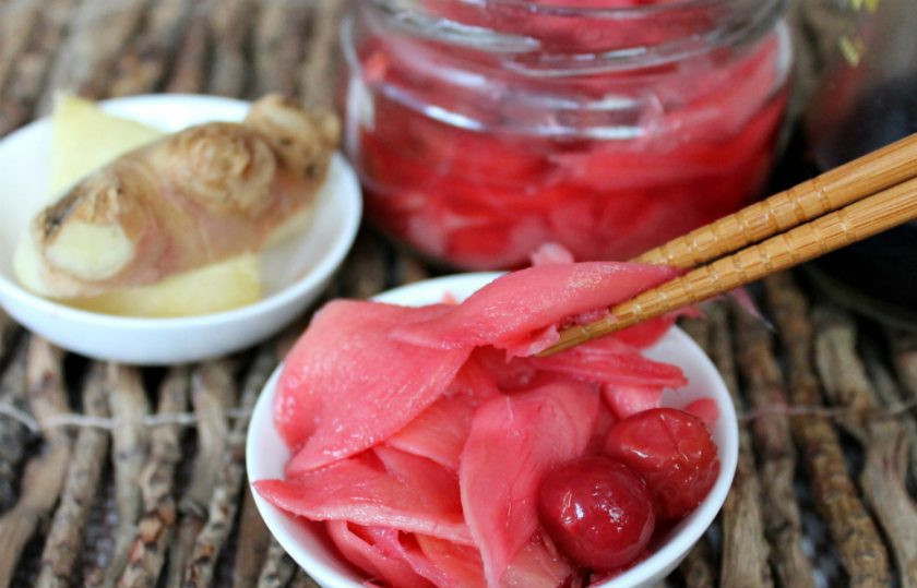 1. Этап. Имбирь маринованный в яблочном уксусе: Маринованный имбирь готов. Пробуйте!