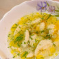 Суп с клецками на курином бульоне