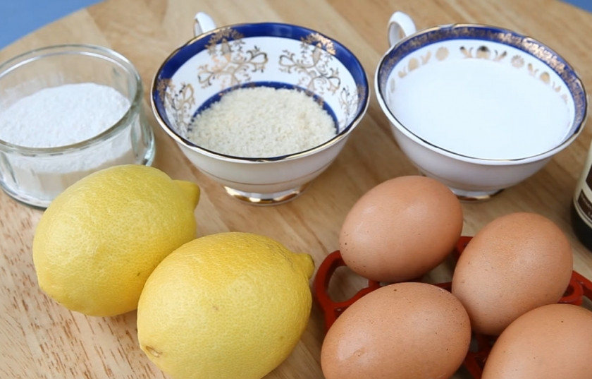 1. Этап. Рулет лимонный: 1. Подготовьте все необходимые для начинки ингредиенты.