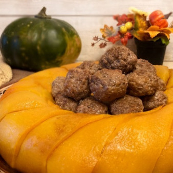 Запеканка из рисовой поленты с фаршем