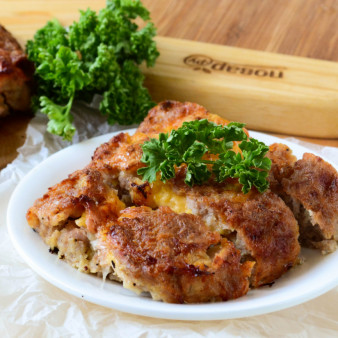 Сытные фрикаделины с начинкой