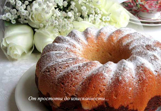 1. Этап. Творожно-шоколадный кекс с алычой: Подавайте к праздничному столу!