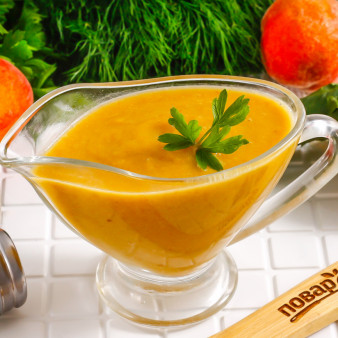 Соус из персиков к мясу