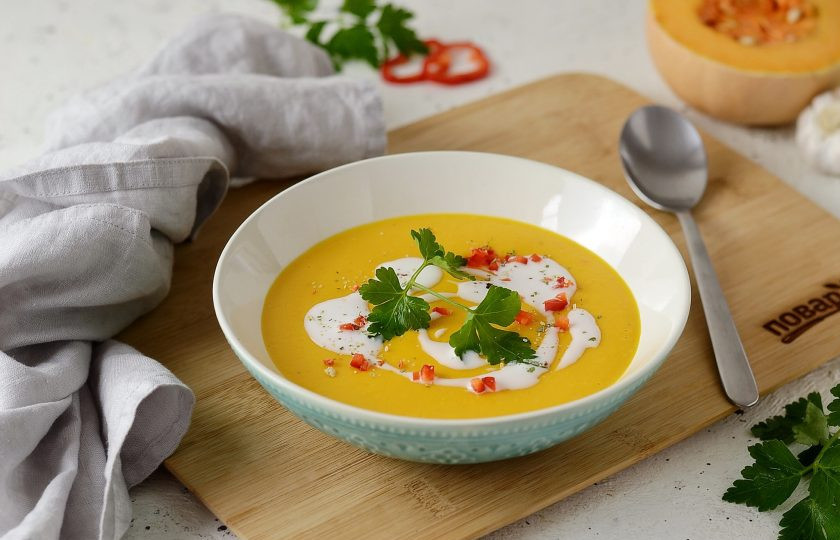 1. Этап. Тыквенный суп в тайском стиле: Тыквенный суп в тайском стиле готов, приятного аппетита!