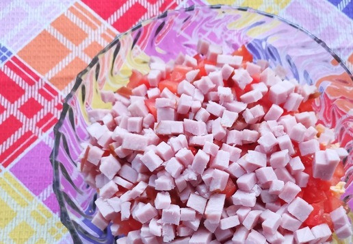 1. Этап. Салат Юбилей: карбонад.