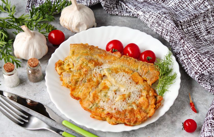 1. Этап. Свинина в кляре в духовке: Приятного аппетита!