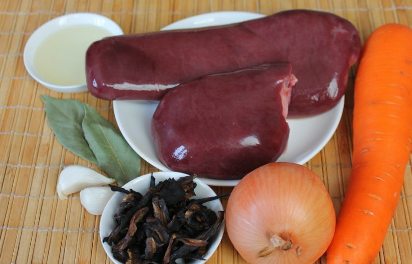 1. Этап. Тушеные свиные почки: Подготовим ингредиенты.