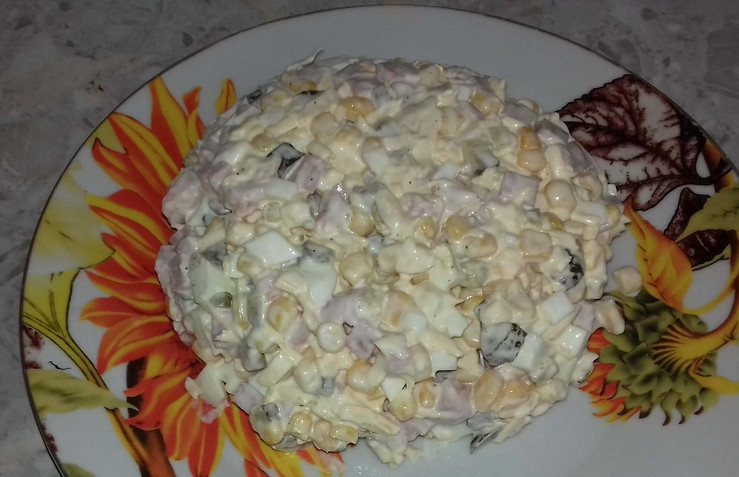 1. Этап. Салат Незабываемая нежность: Готово. Приятного аппетита!