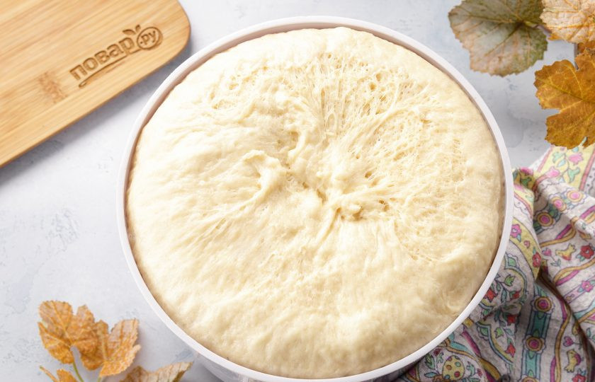 1. Этап. Булочка с посыпкой: Тесто должно хорошо подняться.