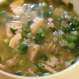 Суп из семги с рисом