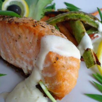 Жареная семга