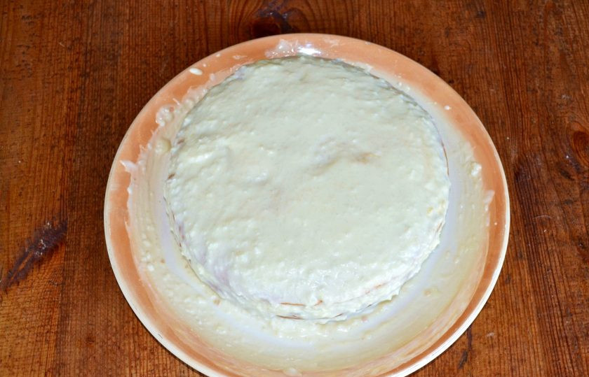 1. Этап. Торт Снежная королева: Соберите тортик.