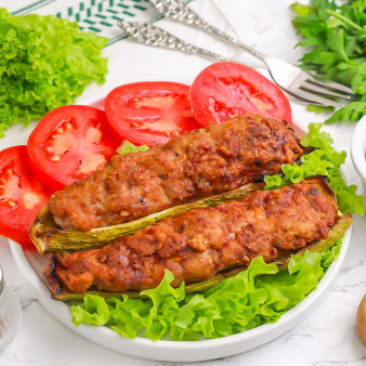 Кабачки с фаршем в аэрогриле