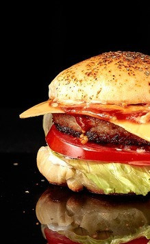 1. Этап. Острый бургер с куриной котлетой: Приятного аппетита!