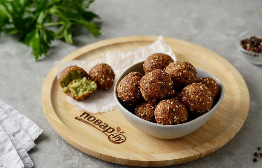 1. Этап. Фалафель из фасоли: Фалафель из фасоли готов, приятного вам аппетита!