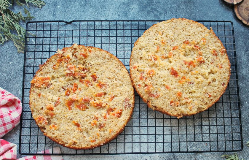 1. Этап. Бисквит с тыквой: Приятного аппетита!