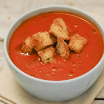 Томатный крем-суп со сливками